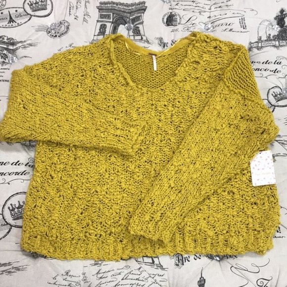 Free People Sunday Shore Cotton Blend Sweater - Picture 3 of 8